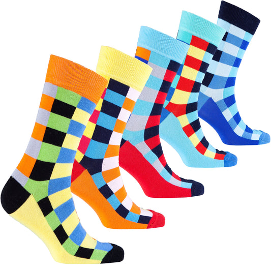 Men's Traditional Blocks Socks - The Distinguished Man Store