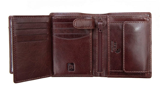 Cruz Luxury Vertical Trifold Wallet - 5604 - The Distinguished Man Store