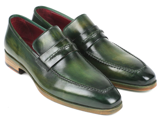 Paul Parkman Men's Loafer Shoes Green (ID#068-GRN) - The Distinguished Man Store