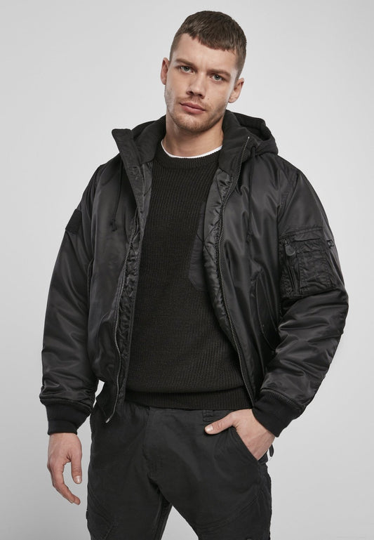 Hooded MA1 Bomber Jacket - The Distinguished Man Store