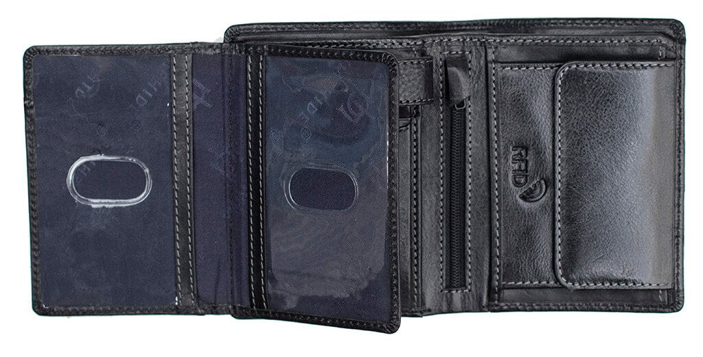 Cruz Luxury Vertical Trifold Wallet - 5604 - The Distinguished Man Store