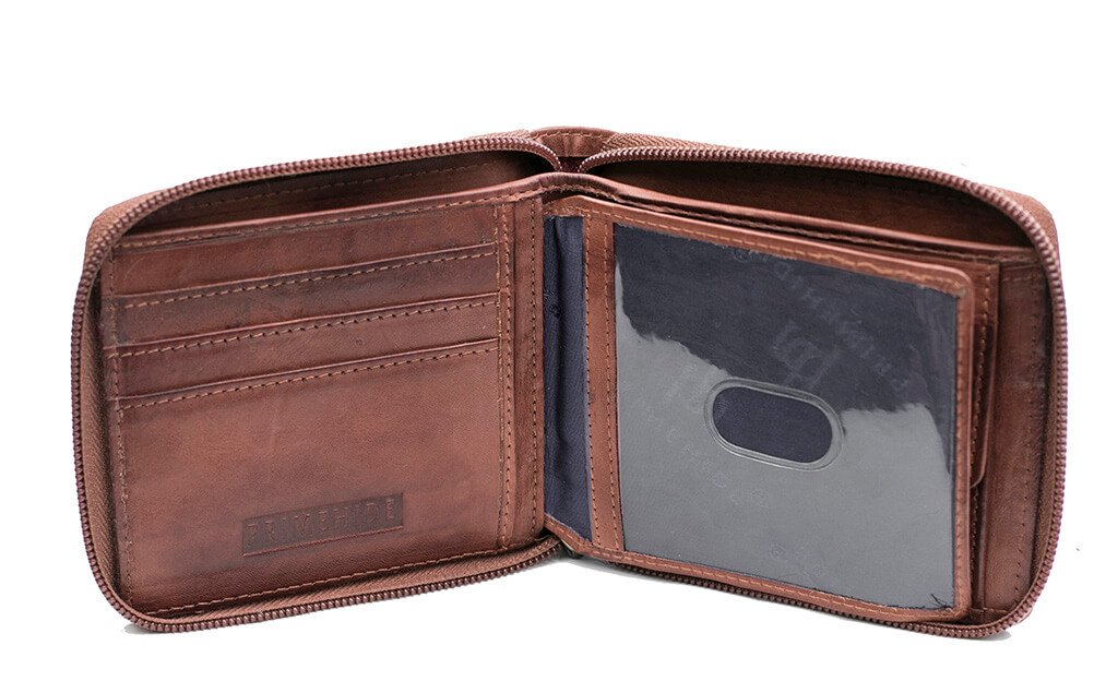 Ridgeback Mens Leather Zip Around Wallet - 6427 - The Distinguished Man Store