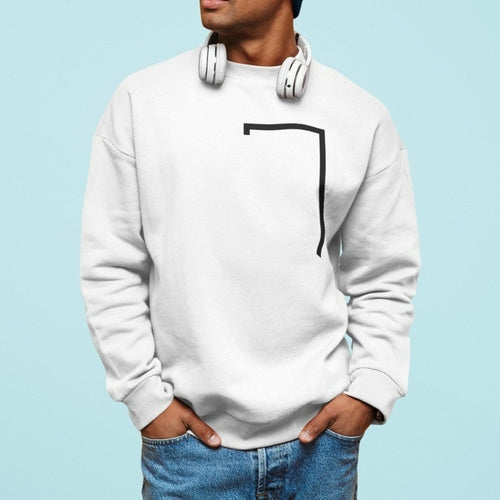 Mens Angled Logo Crewneck Sweatshirt - The Distinguished Man Store