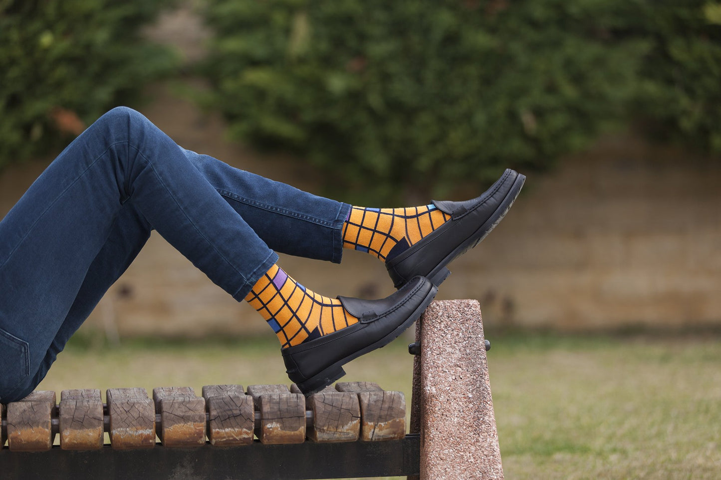 Men's Fashionable Blocks Socks - The Distinguished Man Store