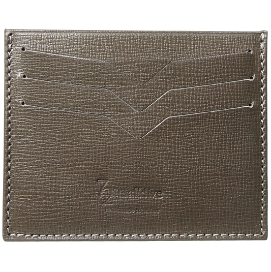 Saffiano Credit Card Wallet Olive - The Distinguished Man Store