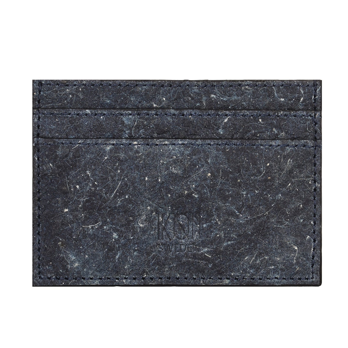 Coconut Leather Card Holder - Dark Indigo - The Distinguished Man Store