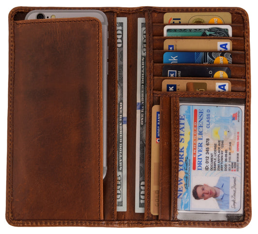 Leather Long Wallet for Men - The Distinguished Man Store